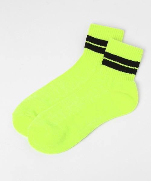 LAKOLE(ラコレ)の「TCボーダーショートソックス / 259907(ソックス/靴下・メンズ・アイボリー/ホワイト/ブラック/レモンイエロー/ライトグリーン/グレー・FREE)」の6枚目の写真