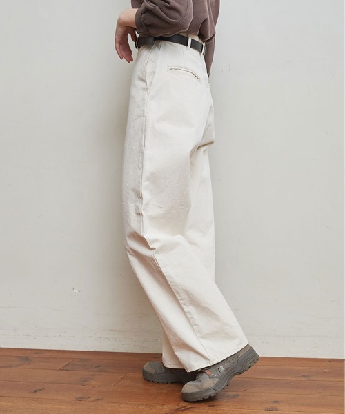 fig London(フィグロンドン)の「CHINO PT(チノパンツ・レディース・ブラック/ブラウン/キナリ・1/0)」の22枚目の写真