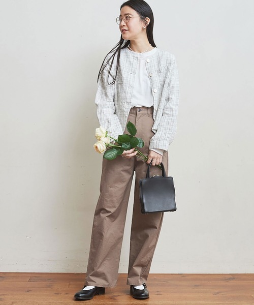 fig London(フィグロンドン)の「CHINO PT(チノパンツ・レディース・ブラック/ブラウン/キナリ・1/0)」の19枚目の写真