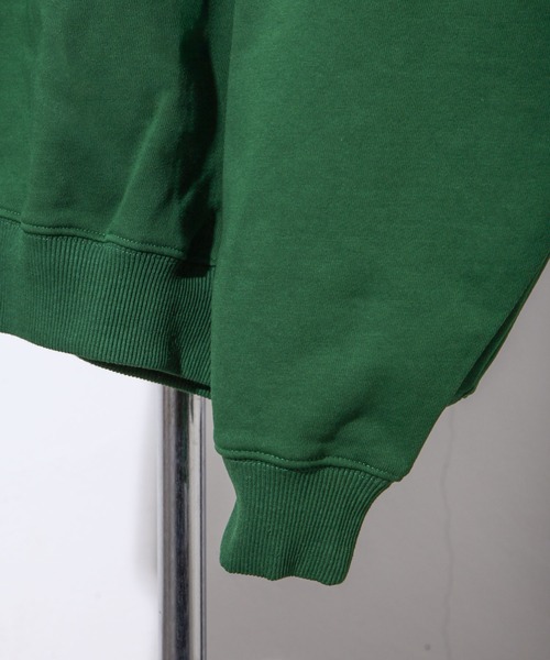 NILWAY（ニルウェイ）の「ファインコットン裏毛nilway筆記ロゴ刺繍ビッグクルー（スウェット・メンズ・ブラック/オフホワイト/グリーン/チャコール・MEDIUM/LARGE）」の20枚目の写真