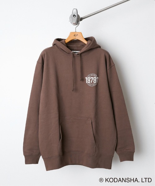 417 EDIFICE SELECT（フォーワンセブンエディフィスセレクト）の「【Hot-Dog PRESS / ホットドッグプレス】別注 19797 SWEATパーカー（パーカー・メンズ・チャコールグレー/ブラウン・LARGE/MEDIUM）」の2枚目の写真