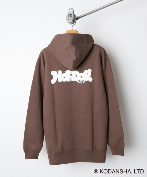 417 EDIFICE SELECT（フォーワンセブンエディフィスセレクト）の「【Hot-Dog PRESS / ホットドッグプレス】別注 19797 SWEATパーカー（パーカー・メンズ・チャコールグレー/ブラウン・LARGE/MEDIUM）」の3枚目の写真