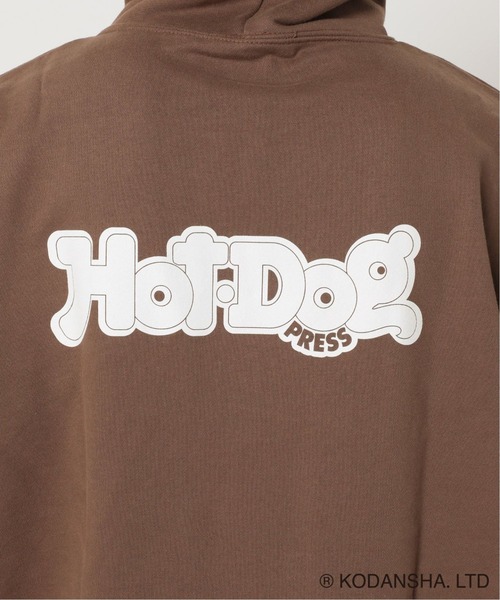 417 EDIFICE SELECT（フォーワンセブンエディフィスセレクト）の「【Hot-Dog PRESS / ホットドッグプレス】別注 19797 SWEATパーカー（パーカー・メンズ・チャコールグレー/ブラウン・LARGE/MEDIUM）」の5枚目の写真