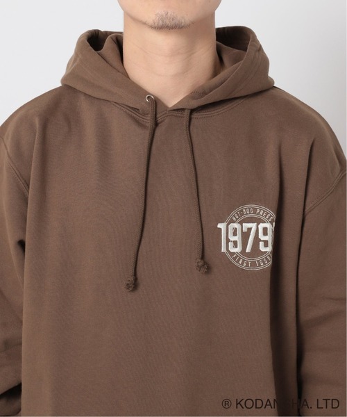 417 EDIFICE SELECT（フォーワンセブンエディフィスセレクト）の「【Hot-Dog PRESS / ホットドッグプレス】別注 19797 SWEATパーカー（パーカー・メンズ・チャコールグレー/ブラウン・LARGE/MEDIUM）」の9枚目の写真