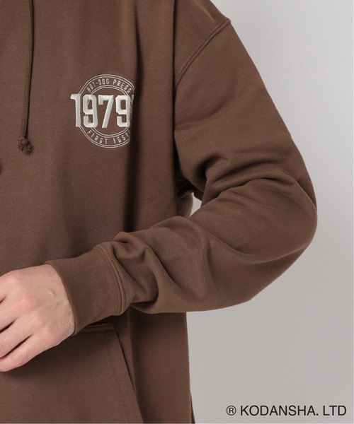 417 EDIFICE SELECT（フォーワンセブンエディフィスセレクト）の「【Hot-Dog PRESS / ホットドッグプレス】別注 19797 SWEATパーカー（パーカー・メンズ・チャコールグレー/ブラウン・LARGE/MEDIUM）」の4枚目の写真