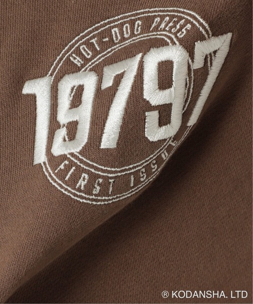 417 EDIFICE SELECT（フォーワンセブンエディフィスセレクト）の「【Hot-Dog PRESS / ホットドッグプレス】別注 19797 SWEATパーカー（パーカー・メンズ・チャコールグレー/ブラウン・LARGE/MEDIUM）」の12枚目の写真