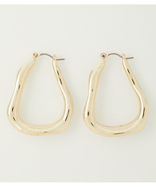 AZUL by moussy（アズールバイマウジー）の「UNEVEN COLOR HOOP EARRINGS/アンイーブンカラーフープイヤリング（ピアス（両耳用）・レディース・ブラック/オフホワイト/グリーン・FREE）」の19枚目の写真