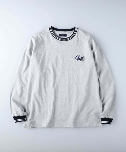 BACK NUMBER（バックナンバー）の「【BACK NUMBER】リブラインロンＴ（Tシャツ/カットソー・メンズ・ライトグレー/ネイビー・L/M/S/XL）」の12枚目の写真