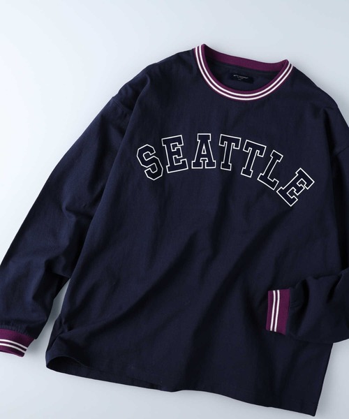 BACK NUMBER（バックナンバー）の「【BACK NUMBER】リブラインロンＴ（Tシャツ/カットソー・メンズ・ライトグレー/ネイビー・L/M/S/XL）」の13枚目の写真