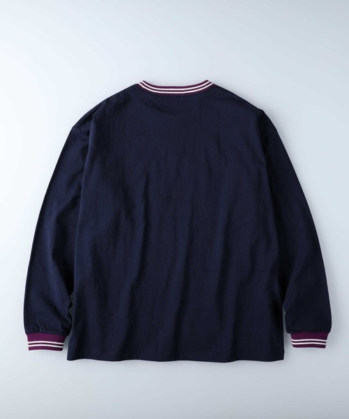 BACK NUMBER（バックナンバー）の「【BACK NUMBER】リブラインロンＴ（Tシャツ/カットソー・メンズ・ライトグレー/ネイビー・L/M/S/XL）」の15枚目の写真