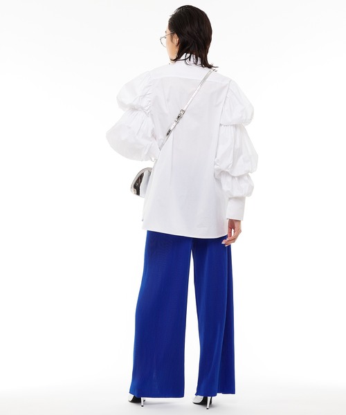 Narcissus（ナルシス）の「【Narcissus】ソデボリュームシャツ（シャツ/ブラウス・レディース・ブラック/ホワイト・FREE）」の5枚目の写真