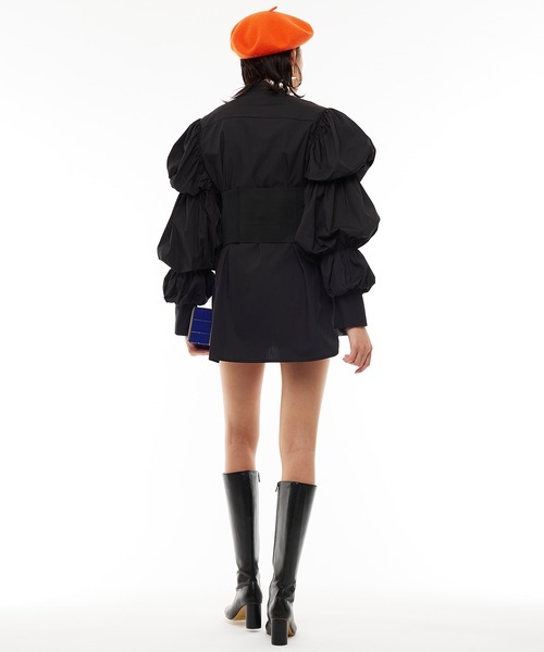 Narcissus（ナルシス）の「【Narcissus】ソデボリュームシャツ（シャツ/ブラウス・レディース・ブラック/ホワイト・FREE）」の8枚目の写真