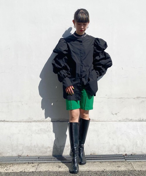 Narcissus（ナルシス）の「【Narcissus】ソデボリュームシャツ（シャツ/ブラウス・レディース・ブラック/ホワイト・FREE）」の19枚目の写真