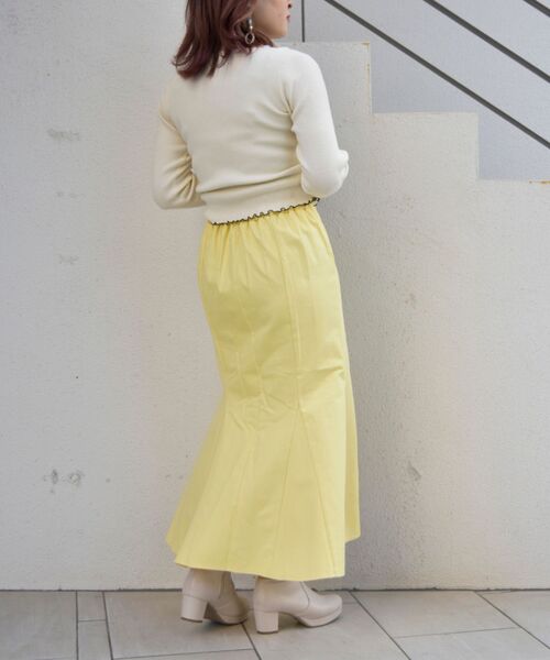 MAJESTIC LEGON(マジェスティックレゴン)の「オトナカシュクールニット(ニット/セーター・レディース・ブラック/ライトグリーン/アイボリー・MEDIUM)」の10枚目の写真