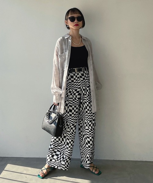 PAGEBOY(ページボーイ)の「ポンチワイドスラックス(スラックス・レディース・チャコールグレー/スカイブルー/ブラック/ホワイト系その他・FREE)」の17枚目の写真