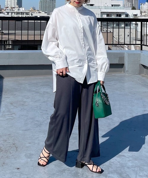 PAGEBOY(ページボーイ)の「ポンチワイドスラックス(スラックス・レディース・チャコールグレー/スカイブルー/ブラック/ホワイト系その他・FREE)」の11枚目の写真