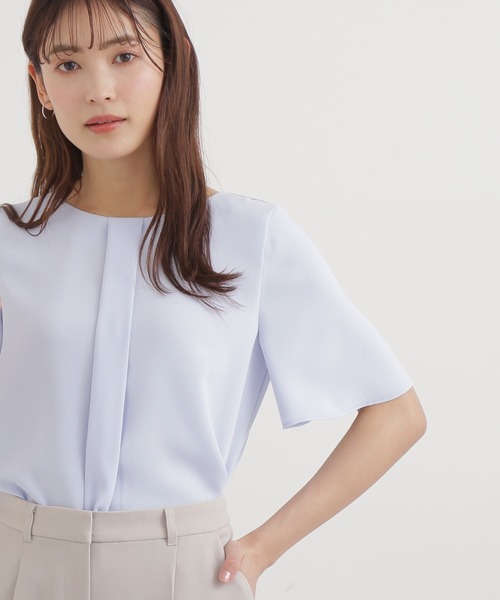 サテンダブルクロスブラウス シャツ ブラウス Natural Beauty Basic ナチュラルビューティーベーシック のファッション通販 Zozotown
