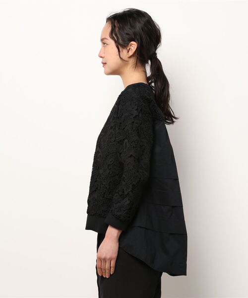 NICOLE - NICOLE ニコル　カーディガン　ブラック　コットン　レース カーディガン｜ニコル公式通販サイト｜NICOLE ONLINE SHOP