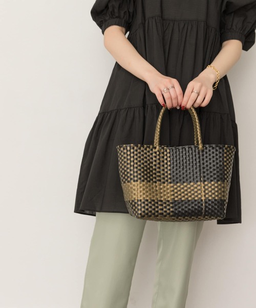 RODE SKO(ロデスコ)の「横長メルカドバッグ(トートバッグ・レディース・ブラック/シルバー・ONE)」の12枚目の写真