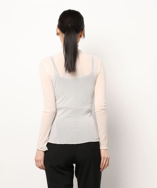 VIBGYOR Women（ヴィブジョー　ウィメン）の「【KOREA SELECT】メロウ シアートップス（シャツ/ブラウス・レディース・ホワイト/ブラック/ブラウン/グレー/アイボリー・FREE）」の7枚目の写真