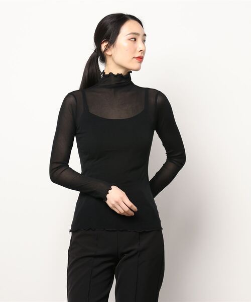 VIBGYOR Women（ヴィブジョー　ウィメン）の「【KOREA SELECT】メロウ シアートップス（シャツ/ブラウス・レディース・ホワイト/ブラック/ブラウン/グレー/アイボリー・FREE）」の20枚目の写真