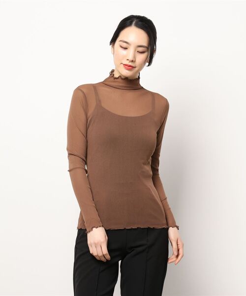 VIBGYOR Women（ヴィブジョー　ウィメン）の「【KOREA SELECT】メロウ シアートップス（シャツ/ブラウス・レディース・ホワイト/ブラック/ブラウン/グレー/アイボリー・FREE）」の12枚目の写真