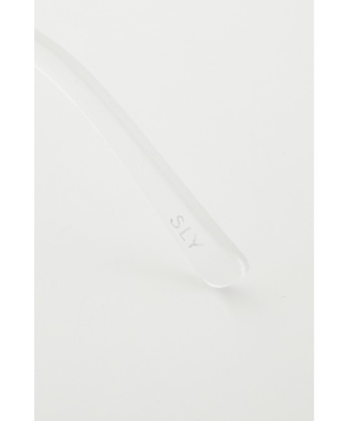 SLY(スライ)の「SQUARE FRAME EYEWEAR スクエア フレーム アイウェア(サングラス・レディース・クリア/ブラック・FREE)」の14枚目の写真