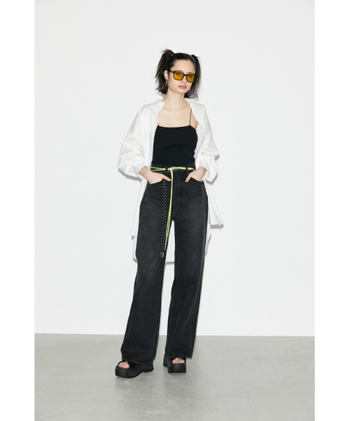 SLY(スライ)の「SQUARE FRAME EYEWEAR スクエア フレーム アイウェア(サングラス・レディース・クリア/ブラック・FREE)」の17枚目の写真