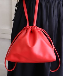 moment+ | *New Arrival*フェイクレザー巾着バッグ(ショルダーバッグ)