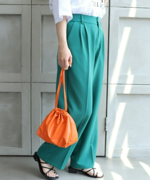 *NewArrival*フェイクレザー巾着バッグ
