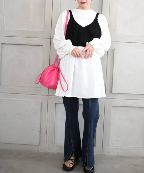 *NewArrival*フェイクレザー巾着バッグ