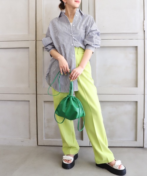 *NewArrival*フェイクレザー巾着バッグ
