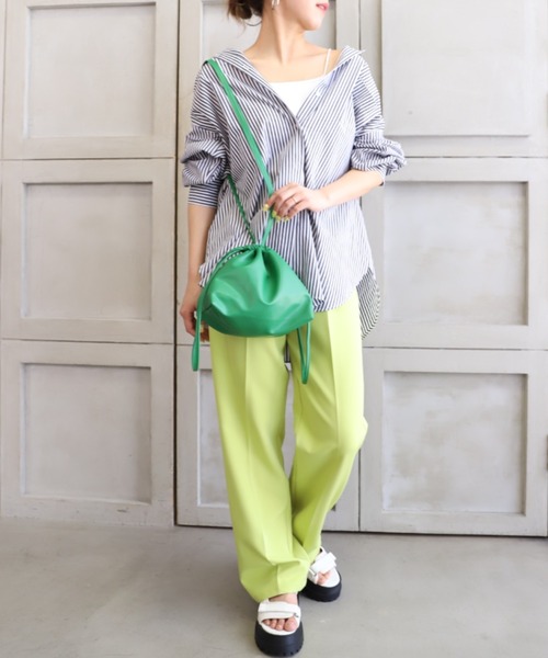 *NewArrival*フェイクレザー巾着バッグ