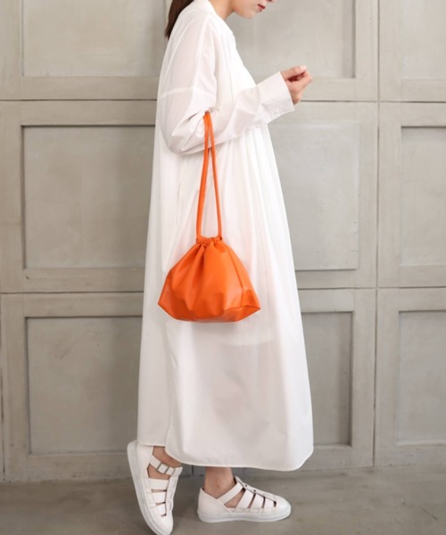 *NewArrival*フェイクレザー巾着バッグ