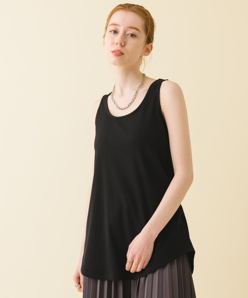 ROSIEE（ロージー）の「ROSIEE 裾ラウンドタンク（タンクトップ・レディース・ホワイト/ブラック/オレンジ・FREE）」の12枚目の写真