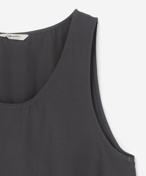 GYMPHLEX（ジムフレックス）の「Gymphlex | ポリエステルタフタ ノースリーブフレアワンピース WOMEN（ワンピース・レディース・グレイッシュベージュ/チャコール・14）」の11枚目の写真