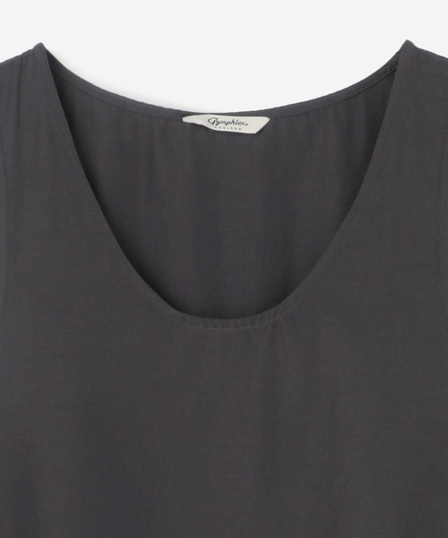 GYMPHLEX（ジムフレックス）の「Gymphlex | ポリエステルタフタ ノースリーブフレアワンピース WOMEN（ワンピース・レディース・グレイッシュベージュ/チャコール・14）」の10枚目の写真
