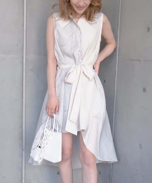 SPIRALGIRL（スパイラルガール）の「イレヘムロングシャツ（シャツ/ブラウス・レディース・グレー系/ベージュ系・FREE）」の16枚目の写真