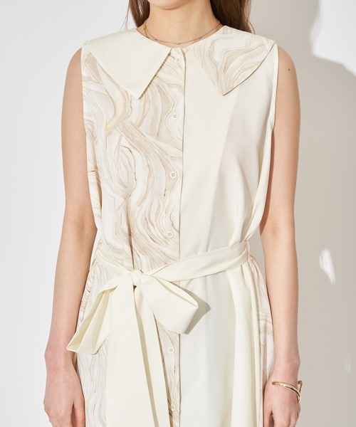 SPIRALGIRL（スパイラルガール）の「イレヘムロングシャツ（シャツ/ブラウス・レディース・グレー系/ベージュ系・FREE）」の5枚目の写真