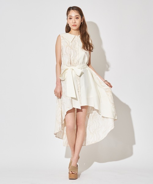 SPIRALGIRL（スパイラルガール）の「イレヘムロングシャツ（シャツ/ブラウス・レディース・グレー系/ベージュ系・FREE）」の9枚目の写真