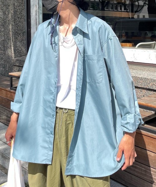 CPCM(シーピーシーエム)の「ビッグシャツ(シャツ/ブラウス・レディース・イエロー/ブルー系その他・FREE)」の19枚目の写真