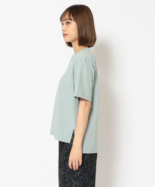 EACH.(イーチ)の「EACH(イーチ)HALF SLEEVE PRINT TEE/ハーフスリーブTシャツ(Tシャツ/カットソー・レディース・ホワイト/ブラック/ミント・FREE)」の4枚目の写真