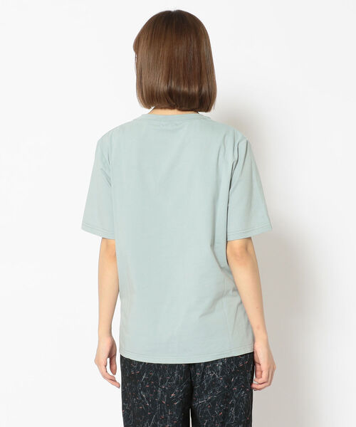 EACH.(イーチ)の「EACH(イーチ)HALF SLEEVE PRINT TEE/ハーフスリーブTシャツ(Tシャツ/カットソー・レディース・ホワイト/ブラック/ミント・FREE)」の5枚目の写真