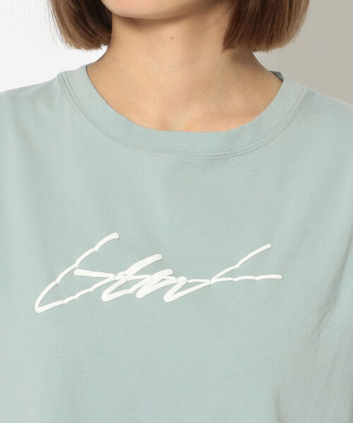 EACH.(イーチ)の「EACH(イーチ)HALF SLEEVE PRINT TEE/ハーフスリーブTシャツ(Tシャツ/カットソー・レディース・ホワイト/ブラック/ミント・FREE)」の9枚目の写真