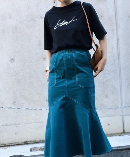 EACH.(イーチ)の「EACH(イーチ)HALF SLEEVE PRINT TEE/ハーフスリーブTシャツ(Tシャツ/カットソー・レディース・ホワイト/ブラック/ミント・FREE)」の21枚目の写真