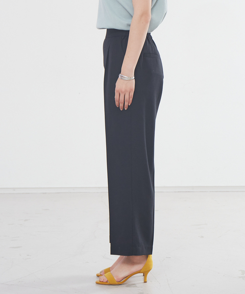 abahouse mavie（アバハウスマヴィ）の「【感嘆パンツ】リネン混セミワイドパンツ（スラックス・レディース・ピンク/ブラック/ベージュ・38/40/36）」の11枚目の写真