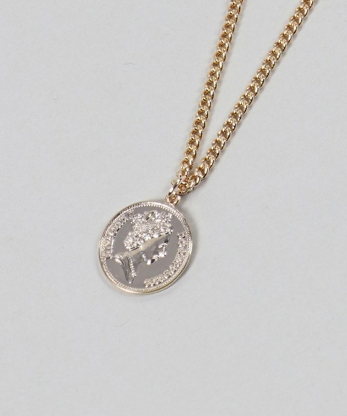 SPINNS（スピンズ）の「コインモチーフデザイン ステンレスチェーンネックレス（ネックレス・メンズ・シルバー系1/シルバー系2/シルバー系3/シルバー系4/シルバー系5/ゴールド系1/ゴールド系2/ゴールド系3/ゴールド系4/ゴールド系5・ONESIZE）」の9枚目の写真