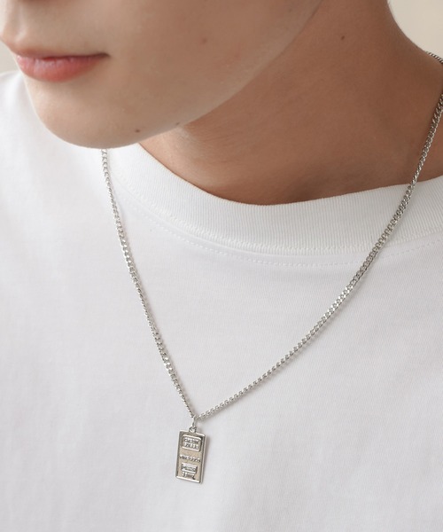 SPINNS（スピンズ）の「コインモチーフデザイン ステンレスチェーンネックレス（ネックレス・メンズ・シルバー系1/シルバー系2/シルバー系3/シルバー系4/シルバー系5/ゴールド系1/ゴールド系2/ゴールド系3/ゴールド系4/ゴールド系5・ONESIZE）」の14枚目の写真