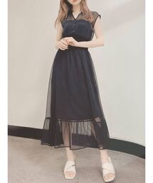 RESEXXY | ウエストリブドレスワンピース(ワンピース)