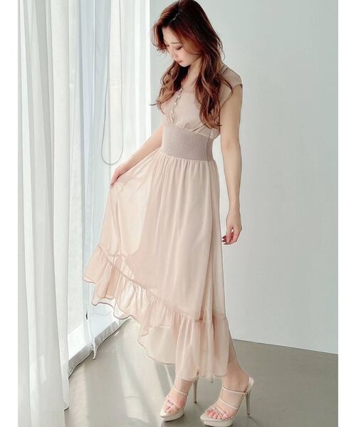 RESEXXY（リゼクシー）の「ウエストリブドレスワンピース（ワンピース・レディース・ブラック/ベージュ/ピンク/オレンジ・FREE）」の21枚目の写真